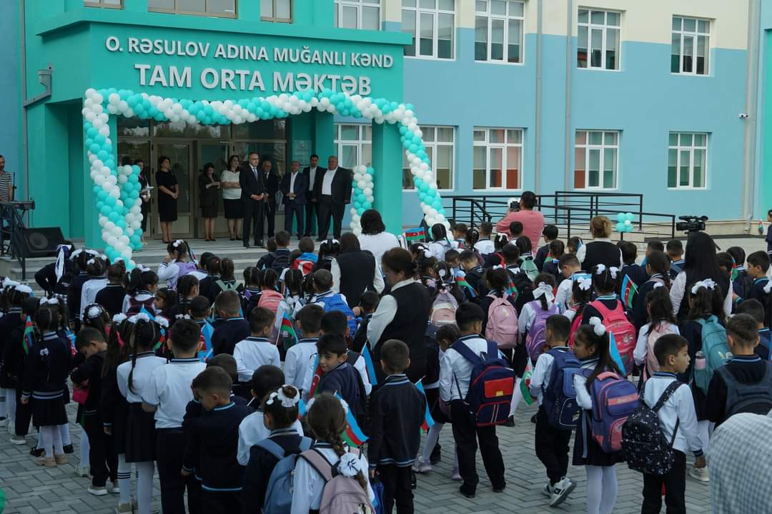 Zaqatala rayonunun Muğanlı kənd tam orta məktəbinin açılış mərasimi keçirilib